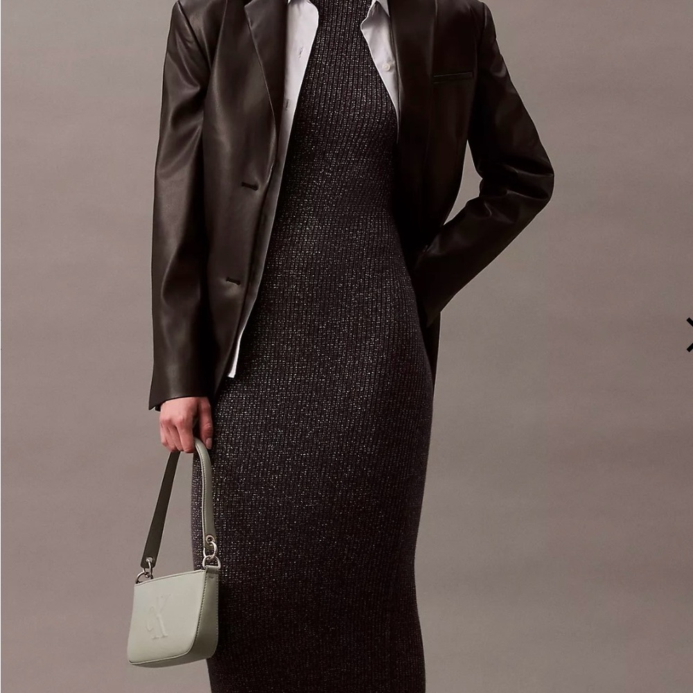 *BRAND NEW* Calvin Klein- Lurex Midi dress, XS